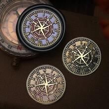 1 Stück Astronomie Serie Wachssiegel Stempel, Muster von Uhr, Kompass usw. für Umschläge, Grußkarten, Lesezeichen, DIY Basteleien, Geschenkdekoration Wachssiegel - Briefmarkenköpfe der astronomischen Serie - Übersicht 4
