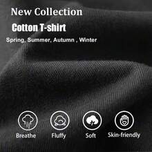 Women's casual wear Playera estampada de gato y luna, camiseta casual de manga corta y cuello redondo para primavera y verano, ropa de mujer 1 Sexy Casual Dulce Fiesta Elegante Alta elasticidad Playa Noche de fiesta Vacaciones Boda Deportivo Oficina Casa verano ECTF - Negro - Ver 3