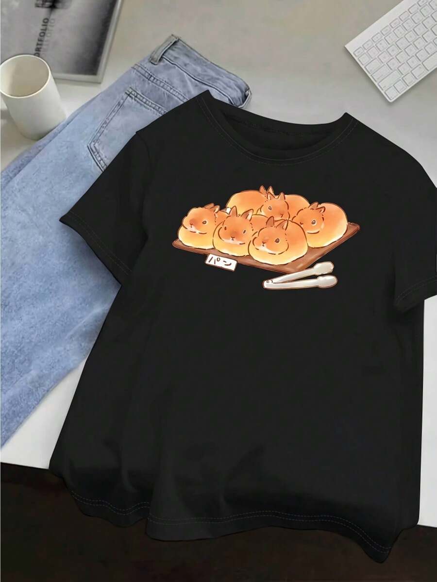 Women T-Shirts - Black - View 1