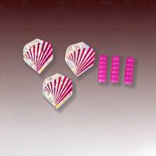 Darts Accessories Set, Includes Dart Flights & Dart Protectors, Suitable For Clubs, Bars, Darts Practice - Hot Pink - View 7