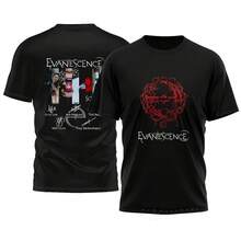 Evanescence US And UK 2026 World Tour Signatures T-Shirt - Black - View 1