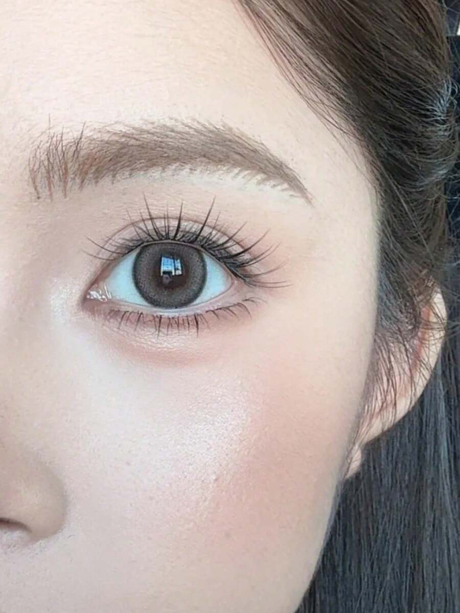10片泰式眼妆高端混血胶水透明泰式妆容小恶魔假睫毛Cos超细透明茎假睫毛混血卡通风格仙女发自然风格适合日常和派对使用,迷人眼妆,旅行必备簇状假睫毛,睫毛,假睫毛,人造睫毛(随机底卡) - 黑色 - 查看 1