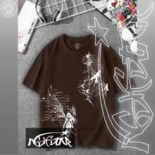 Premium 100% Cotton ASHSTAR "Gothic Witch" T-Shirt - 鏽棕色 - 查看 1