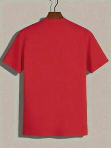 Camiseta con estampado gráfico de calavera de vaca del desierto occidental, estilo boho sureste, informal para mujer, 100% algodón, estilo vintage, adecuada para deportes, uso diario y fiestas. - Rojo - Ver 2