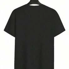 GiftGiftGiftGift1PSCWomen's White Short Sleeve T-Shirt, Summer 2026, New, Loose Fit, Plus Size, Fashionable, Versatile Top, SoftSoftSoft - Black 4 - View 3