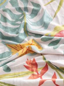 1pc Floral Pattern Elastic Sofa Cover With Skirt, Soft & Comfortable Printed Furniture Protector, Multiple Sizes Available - Multicolor - View 2
