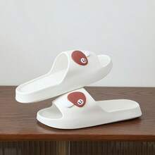EVA Material Bathroom Slippers, Perforated Design For Quick Drainage, Unisex, Suitable For Beach, Swimming Pool, Home Use, Portable, Lightweight, Quiet, Anti-Slip - Mushroom - View 8