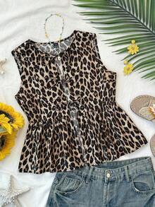 Camiseta de tirantes de mujer con estampado de lunares tejidos, primavera/verano - Multicolor 3 - Ver 1