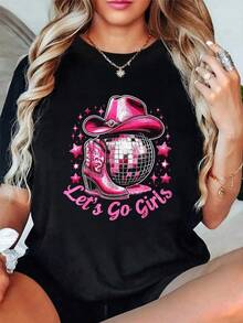 Women T-Shirts - Black - View 8