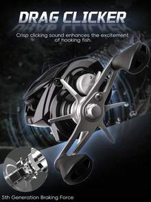 BILLINGS Rainbow DC Casting Reel - Digital Control System Casting Reel, Precise Casting, Max Drag 6kg, 7.2:1 High Speed Gear Ratio Fishing Reel, Suitable For Freshwater And Saltwater Fishing - Multicolor - View 6