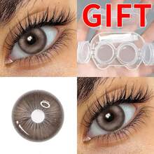 6 Pairs Of Colored Contact 1enses, Offering A Variety Of Color Options. Inc1udes A Contact Lens Case And Wearing Tools, Suitable For Year-Round Use, Ideal For Eye Makeup, Cosplay, Holiday Costume Parties, Halloween - Nhiều màu - Xem 5