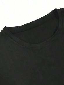 Camiseta Vintage de Algodón para Mujer, Estilo Oversize, Nuestra Señora de Guadalupe, Virgen María, Camiseta de Fe, Cuello Redondo, Religiosa, Inspiradora, Cristiana, Corte Holgado, para Fiestas o Regalos, Suave y Cómoda, Estampado de Moda - Negro - Ver 7