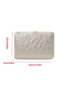 1 chiếc bao đựng laptop kiểu dáng phồng, thêu hình ngôi sao, siêu mềm, chống sốc, khóa kéo đôi trơn tru, thiết kế mỏng nhẹ màu đen trắng cổ điển. - Nhiều màu - Xem 10