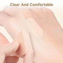 NOVO 6 miếng mút trang điểm hình tam giác kèm hộp đựng, mềm mại, không chứa latex, dùng cho kem nền, kem che khuyết điểm, tạo khối, cố định lớp trang điểm và sử dụng hàng ngày. - Nhiều màu - Xem 5