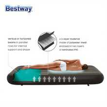 Bestway 67922 3-In-1 Inflatable Mattress, Inflatable Camping Mat, Inflatable Bed, Flocked Surface For Backpacking, Hiking, Portable Camping Mat - Black - View 7