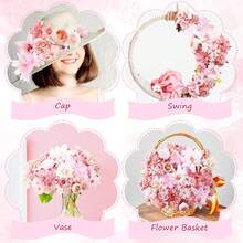 20pcs Mixed Artificial Flower Heads, Mini Silk Fake Daisy Wholesale For DIY Craft, Imitation Peony Rose For Wedding Party Wreath Home Decor - Bulk Artificial Flowers - View 4