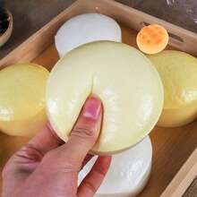 50 Peças Brinquedo Esmagável Lento e Macio Tipo Pão Molhado, Alívio de Estresse, Aperto, Descompressão, Simulação de Pão, Presente para Adultos - Multicolorido - Visão 12