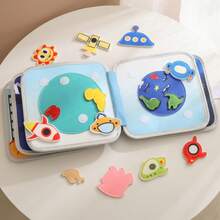 Baby's Early Cloth Book, Enhance Baby's Cognitive Ability, Colorful Cloth Book - Captivating Visual And Auditory Training With Cartoon Animal Tails, Soft Polyester, Children's Learning Toy, Durable Anti-Tear Waterproof Early Education Cloth Book, Stimulate Baby's Tactile And Visual Cognitive Awakening, Suitable For Christmas, Birthday And Other Holiday Gifts! - Multicolor - View 6