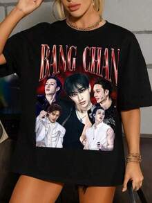 blusa Casual, modelo normal, manga larga, cuello redondo, camiseta, camiseta DominATE SKZOO World 2026, camiseta Evil Skzoo, camiseta Mixtape Dominate, camiseta Skz ATE, camiseta holgada de manga larga, modelo normal, camiseta estampada de una sola cara, camiseta 2026, camiseta casual con estampado de moda, camiseta casual de algodón 100% con manga normal,Short Sleeved Single-Sided Printed T-Shirt,Pullover Style Shirt,208g Heavy Cotton T Shirt,Graphic Tee,Machine Washable,Spring Summer Top, Relaxed Fit Tee,Unisex T-Shirt,ropa  ropa de mujer basicos mujer tops de mujer ofertas ropa deportiva de mujer playeras para hombre playeras de mujer y24k mujer - Negro - Ver 6