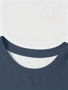 Camiseta blanca de mujer con bloques de color y estampado de puntos en forma de corazón, perfecta para el verano, camiseta de moda, camiseta con estilo, regalo para hermanos, regalo para hermanas, regalo para mamá, regalo del Día de la Madre, top casual pero de moda - Azul - Ver 4