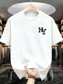 Summer Men's Crew Neck T-Shirts Gym Leisure Vacation High Quality Men's Shirts Fashion Prints Y2K Men's Clothing Festival Sweatshirt Men's Sets Men's Gifts Local Mexico - 白色 - 查看 1
