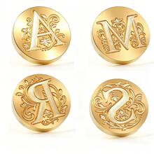 Kepala Stempel Lilin Huruf A-Z/Gagang Kayu, Set Stempel Lilin Lebah, Cocok Untuk Dekorasi Undangan Pernikahan, Kemasan Minuman Beralkohol, Kemasan Hadiah - Sepotong Tunggal - View 4