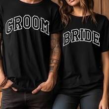 Camisas de boda para novios - Camisas para esposos - Camisas de propuesta - Regalos de boda - Camisas para recién casados - Camisas de compromiso como regalo nupcial - Regalos de Año Nuevo, Día de San Valentín, cumpleaños, invierno para padres, amigos, familiares y colegas. GJD2 - Negro - Ropa de mujer - Ver 6