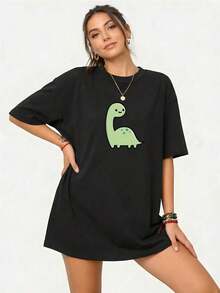 Women T-Shirts - Black - View 2