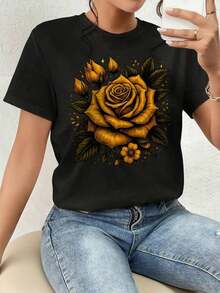 ofertas y liquidacionesPlayera Para Mujer,Temporada De Otoño Estético Rosa, Camiseta Gráfica - Rose Tattoo Design - Halloween Shirt - Summer T-Shirt - Casual T-Shirt - Black Street Graphic Tees - Men's T-Shirt - Funny Graphic Vintage T Shirts - S-XXXLplayera de hombretops sudaderas para mujer Y2k Camiseta Camisa De - Negro - Ver 1