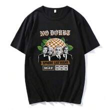 Camiseta unisex de algodón puro No Doubt SPHERE LAS VEGAS, camisetas con estampado gráfico de banda de rock, camiseta de manga corta para hombre, ropa de calle unisex, camiseta para hombre, ropa de mujer, pantalones de hombre, trajes de baño para hombre, ropa de hombre, camisetas de hombre, vestidos casuales para mujer. ,Daily Essential Pure Cotton Tee, Loose Short Sleeve Basic Style For Ladies Teen Girls, Skin Friendly Material For Daily Commute Street Leisure Campus Life Dating Party Holiday Travel Outfittops elegantes playeras de niña tropicoqueta karol playeras de mujer tops de mujer tops de mujer ropa de niñas de 34 años ropa deportiva de mujer - Negro - Ver 1