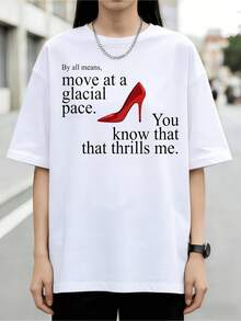 Glacial Pace Devil Wears  Quote Glacial Pace T Shirt - White - View 1