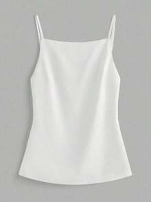 2 piezas Parte superior de tirantes finos con espalda abierta informal para mujer, apta para vacaciones de verano - Multicolor - Ver 8