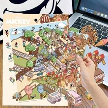 Disney | Bộ sticker trang trí DIY hình chuột Mickey và những người bạn tại công viên Disneyland, sticker vinyl hoạt hình dễ thương dùng để làm sổ lưu niệm, nhật ký, dán lên bình nước, laptop, quà tặng sinh nhật, văn phòng phẩm và phần thưởng học sinh, đồ dùng cho tiệc tùng. - 1 Set - Xem 4