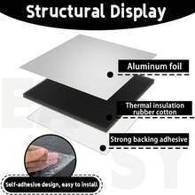 Revestimiento Impermeable Autoadhesivo para Tanque de Inodoro 100x40cm, Alfombrilla Anticondensación para Protección de Baño, Bañera, Ducha y Lavabo - A - Ver 4