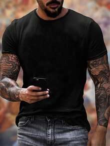 playeras de hombre ropa de hombre camiseta de hombre con estampado de calavera  manga corta cuello redondo estilo streetwear verano toque gótico atrevido corte regular lavable a mano fiestas atuendos casuales nacional envio - Negro - Ver 2