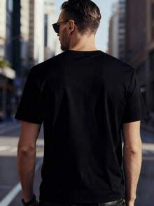 Camisetas masculinas - Preto - Ver 3
