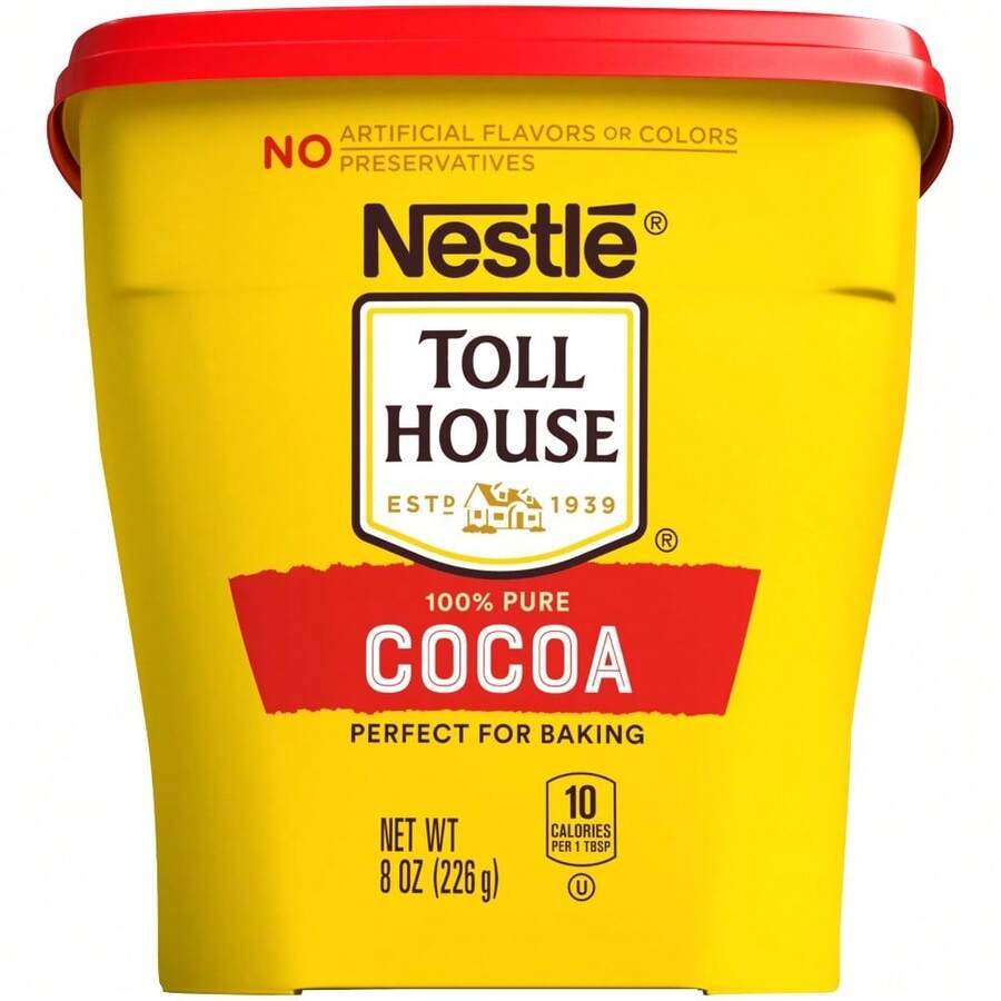 Nestle' Nestle Toll House 100% Pure Cocoa Perfect For Baking, No Preservatives, Artificial Flavors Or Colors, Baking Cocoa (8oz) - 8 Ounce (Pack Of 1) - View 1