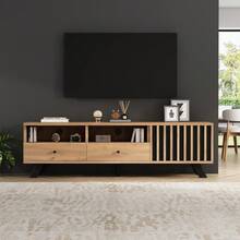 Muebles para televisión y centros de entretenimiento - Madera natural - Ver 4