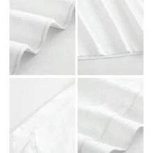 Camiseta para Mujer con Diseño de Oso Minimalista y Texto - Blanco - Ver 3