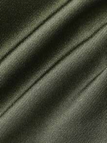 2 piezas Parte superior de tirantes casual con hebilla metálica anudada y bajo asimétrico ajustado, ropa de mujer para Navidad, Año Nuevo, fiesta, Acción de Gracias, blanco, salir, vacaciones - Verde militar - Ver 4