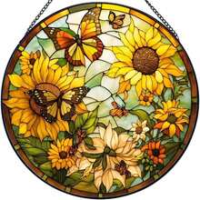 Producto acrílico circular flotante para exteriores, decoración artística colgante para ventanas interiores. - 1 - Ver 5