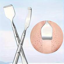 Dụng cụ lấy mụn đầu đen, dụng cụ nặn mụn, dụng cụ trị mụn, bộ dụng cụ tẩy tế bào chết và làm sạch da mặt. - Bạc - Xem 10