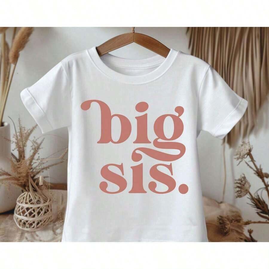 Adorable Camiseta Blanca de Hermana Mayor, Lindo Atuendo Diario para Niñas Pequeñas, Atuendo de Hermana Mayor, Top Blanco, Ropa de Verano para Adolescentes, Camisetas, Camisetas Lindas, Ropa para Niñas Pequeñas para el 4 de Julio, Camiseta de Algodón, Ropa para Niñas, Camiseta de Hermana Mayor para Niñas Pequeñas, Lindo Regalo Nuevo para la Hermana Mayor, Conjuntos a Juego para el Hospital, Camiseta Boho Natural para Niñas Pequeñas y Jóvenes, Regalo de Cumpleaños para Niños, Conjuntos a Juego para Hermanas, Mamá e Hija, Ropa de Verano, Ropa para Niñas Adolescentes, Camisetas Y2k, 100% Algodón, Ropa de Verano para Niñas Adolescentes, Hermosas Blusas de Mujer, Detalles Acabados con Cuidado, Sensación Ligera, Diseño Casual Encantador, Adecuado para el Ocio Diario y Paseos al Aire Libre.Regalos Personalizados, Recuerdos de Fiesta para Niños, Regalo para el Día de la Madre, Regalo para el Día del Padre, Regalo para Niños, Amigos y Familiares. - Negro - Ver 1