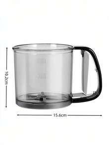 1 cái rây bột cầm tay, rây bột hình cốc dùng trong gia đình, rây bột cầm tay bán tự động, rây bột một lớp - Xám - Xem 12