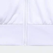 adidas originals FIREBIRD TRACK Adicolor Sport TOP 休閒運動寬鬆條紋領長袖夾克 男款 - 白色 - 查看 4