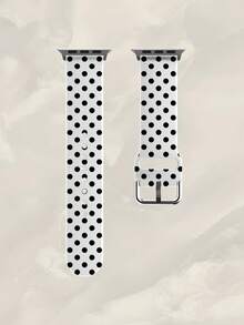 1条简约可爱黑白波点硅胶表带，兼容 38mm 40mm 41mm 42mm 44mm 45mm 49mm（S10/S11 42mm，S10/S11 46mm），时尚柔软硅胶运动表带，适用于 Series Ultra 2 S11 S10 SE 9 8 7 SE 6 5 4 3 2 1，适合日常佩戴和度假装扮。 - 彩色 - 查看 10
