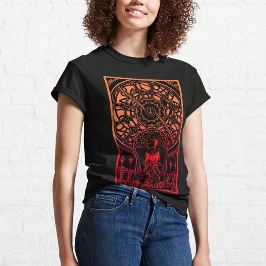 Camiseta inspirada en el guerrero F11antasy, modelo T1EE de 220 g, de algodón puro, manga corta, para hombre y mujer. Tejido grueso, resistente a las arrugas y a la deformación. Estilo sencillo y versátil, ligero y transpirable, perfecto para ir al trabajo, viajar, acampar, ir de compras y para el tiempo libre. - Negro - Ver 1