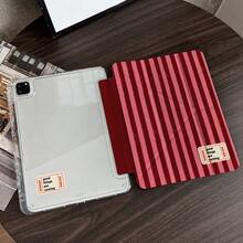 1 chiếc ốp lưng máy tính bảng hai mặt in sọc đỏ và hồng, có ngăn đựng bút, tương thích với iPad 10.9/10.2/ Air thế hệ thứ 5/Pro 11/10/9.7/Air 2/ (thế hệ thứ 7)/ (thế hệ thứ 8)/ Air 4/5/ Pro 11 - Nhiều màu - Xem 8