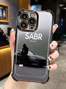 Funda para teléfono con borde galvanizado y patrón SABR compatible con iPhone, cubierta protectora de estilo urbano para jóvenes. - Morado - Ver 2