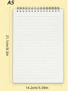 240 Pages Spiral Bound Notebook With Thickened PP Cover, Top Flip Design, Minimalist PP Cover, Smooth Writing, Suitable For Students, Office, Business - A Extra Thick - View 3